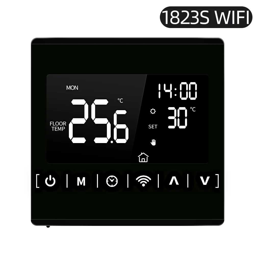 All Touch Screen Temperature Controller Thermoregulator 110V 120V 230V Black Back Light Electric Heating Room Thermostat WiFi