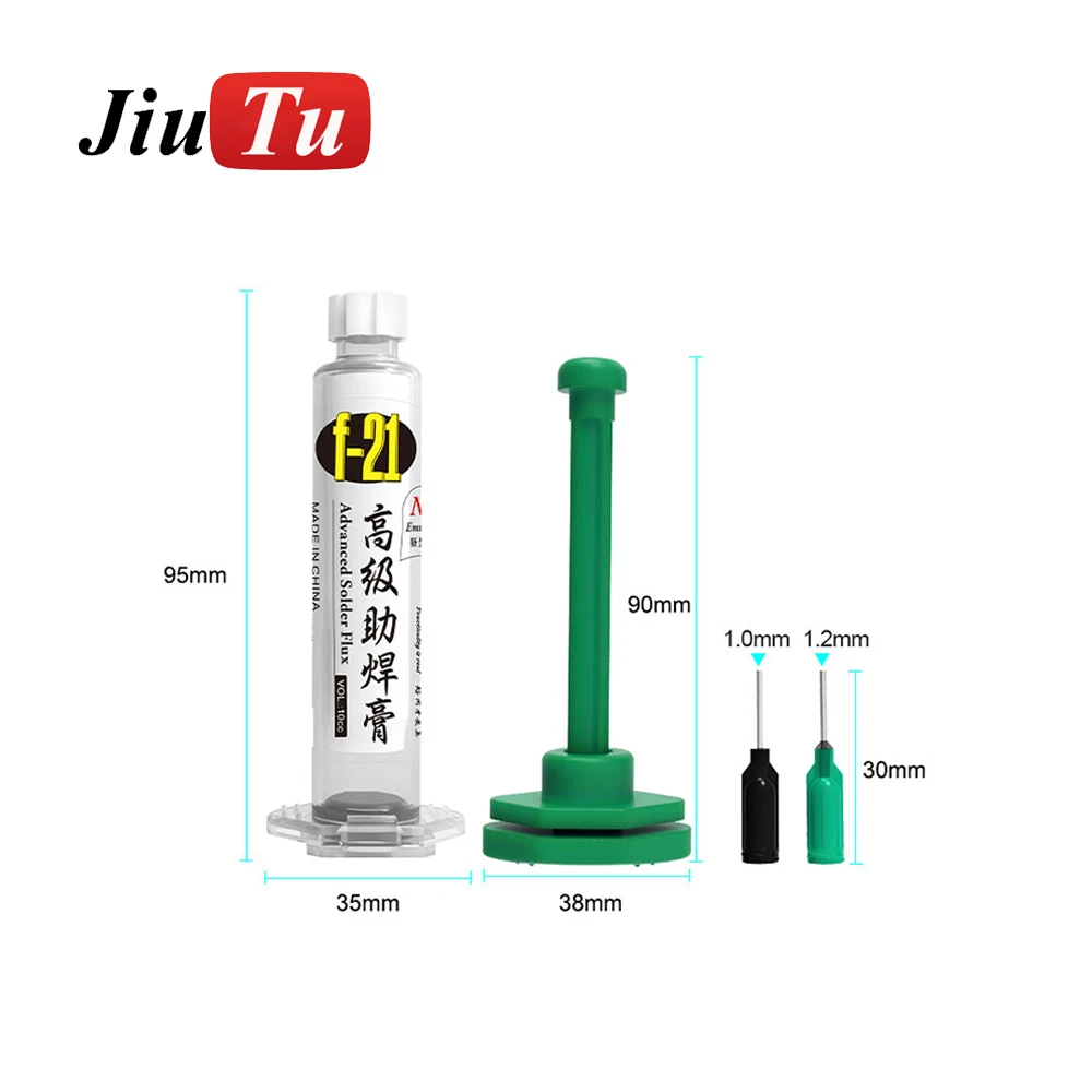 Jiutu ใหม่ล่าสุด F-21สังเคราะห์คุณภาพสูง BGA ขั้นสูงบัดกรีบัดกรีสำหรับ Rework ส่วนประกอบลากดีบุกบัดกรี