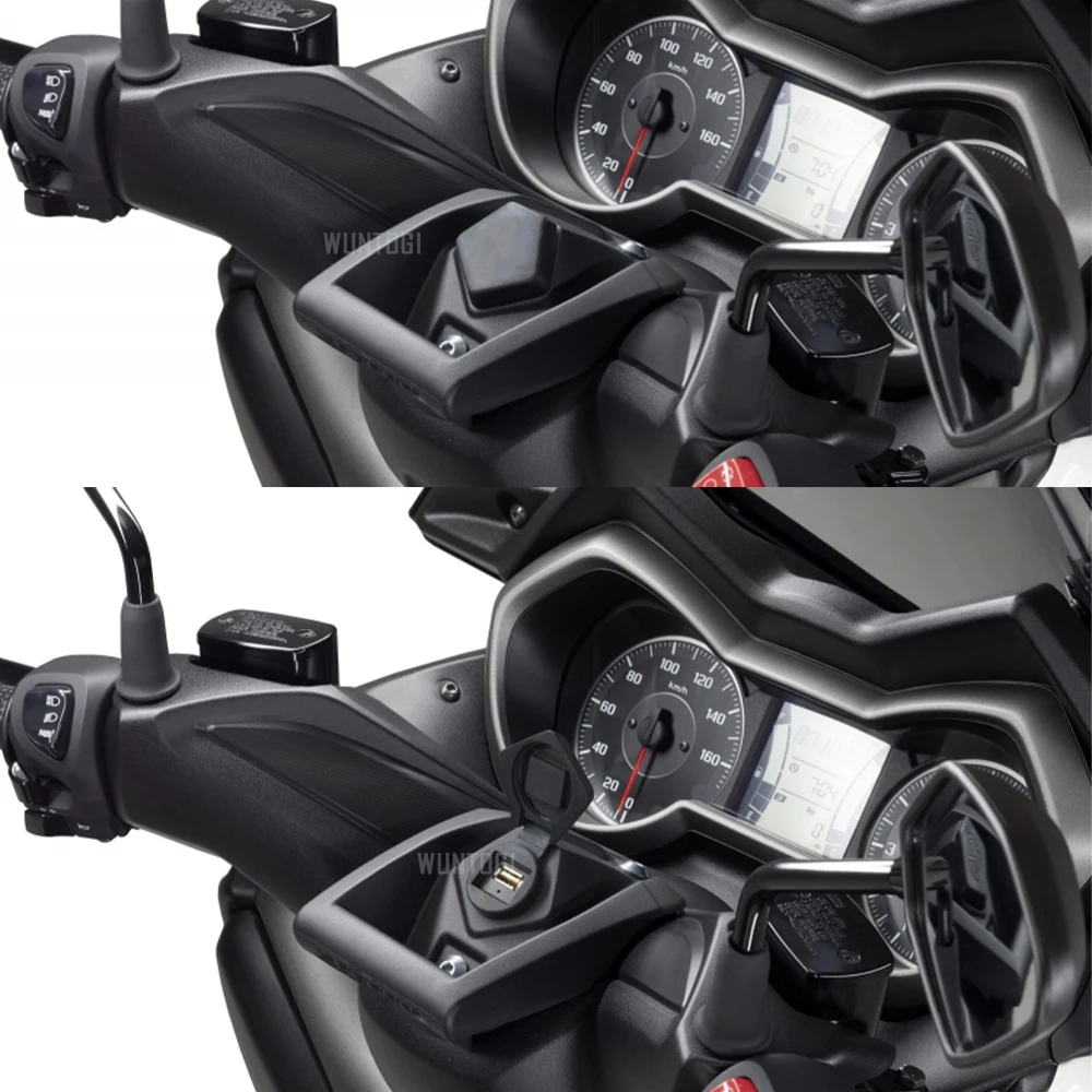 Supporto per telefono cellulare moto per Yamaha XMAX 125 300 400 N-MAX 155 X-MAX 125 Supporto per porta di ricarica USB per smartphone GPS