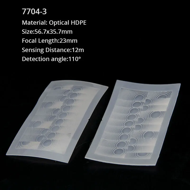 

Optical PIR Human Body Infrared Induction Fresnel Lens Focal Length Far Sensing Distance 10PCS