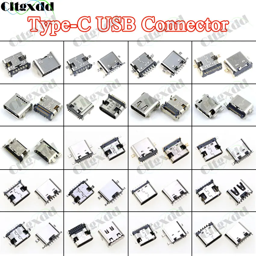 Cltgxdd 20pcs USB Typ C Jack Connector Aufladen Dock Port Stecker Typ-C Buchse Für JBL Lenovo xiaomi Huawei Samsung Sony – Detail 1