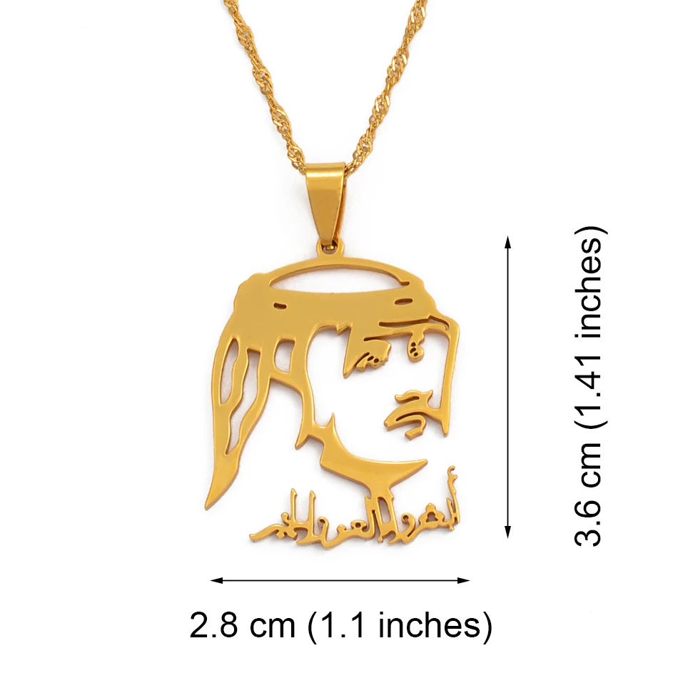 Anniyo New Qatar Country Pendant Necklaces for Women Men Gold Color & Stainless Steel Jewelry of The Qatar #030321