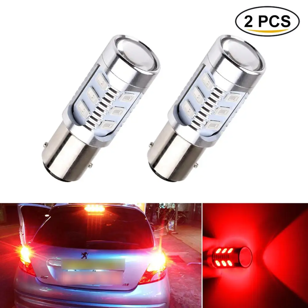 

Светодиодная лампа BAY15D P21/5 Вт, 12 чипов SMD 1157, мощные лампы для стоп-сигналов, Автомобильные светодиодные лампы белого, красного, желтого цвета, 12 В, 5630