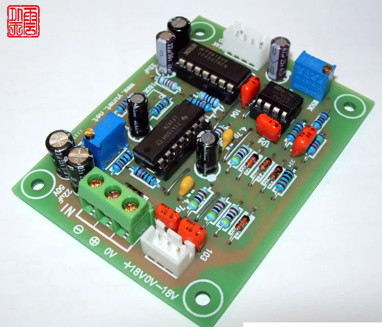 VU Meter Head Level Meter Driver Board Balanced Input, with PEAK LED Indication, Professional Recording Studio