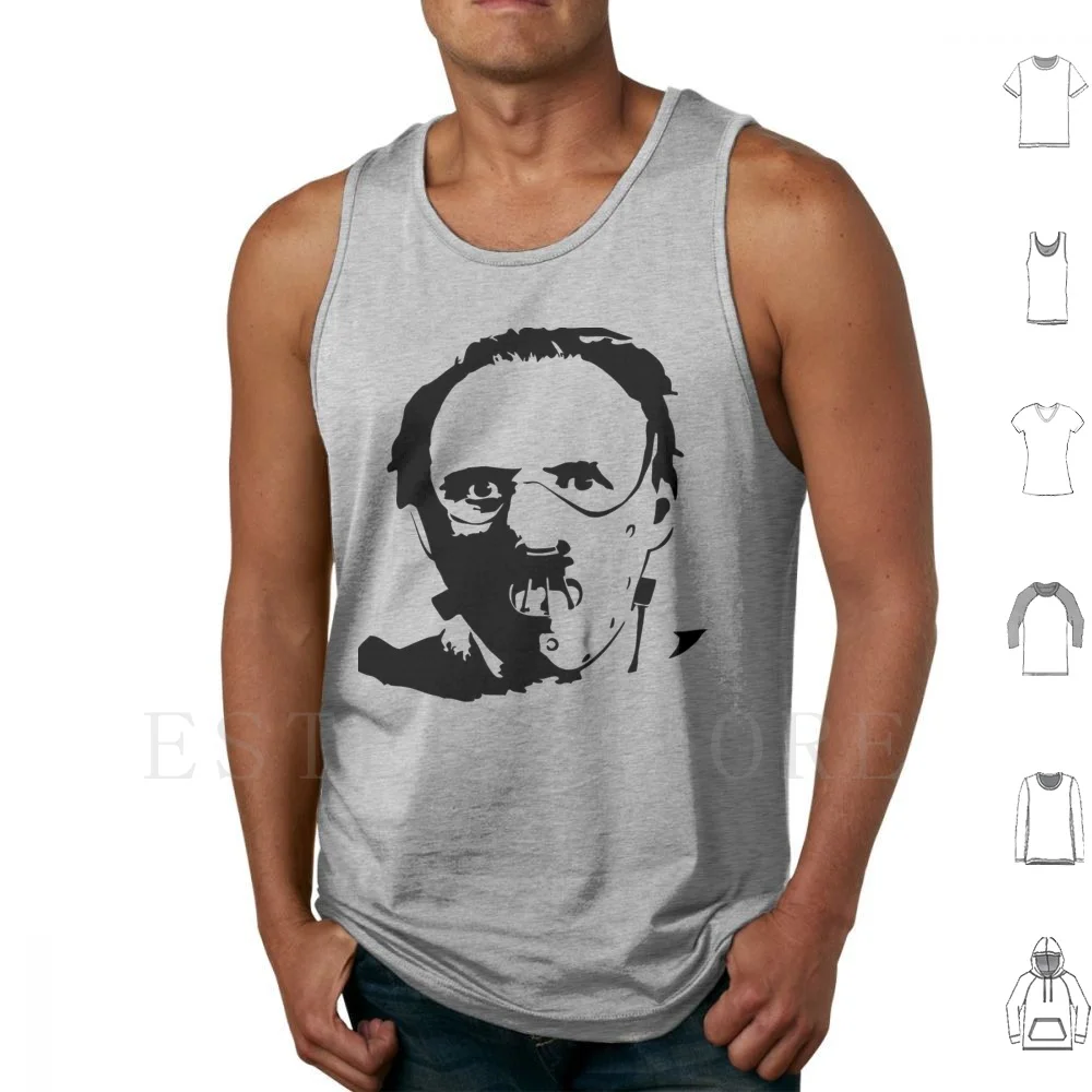 Hannibal Lecter-Hopkins Tank Tops Vest Sleeveless Hannibal Lecter Serie Tv Episodes Anthony Hopkins Film Famous Thomas