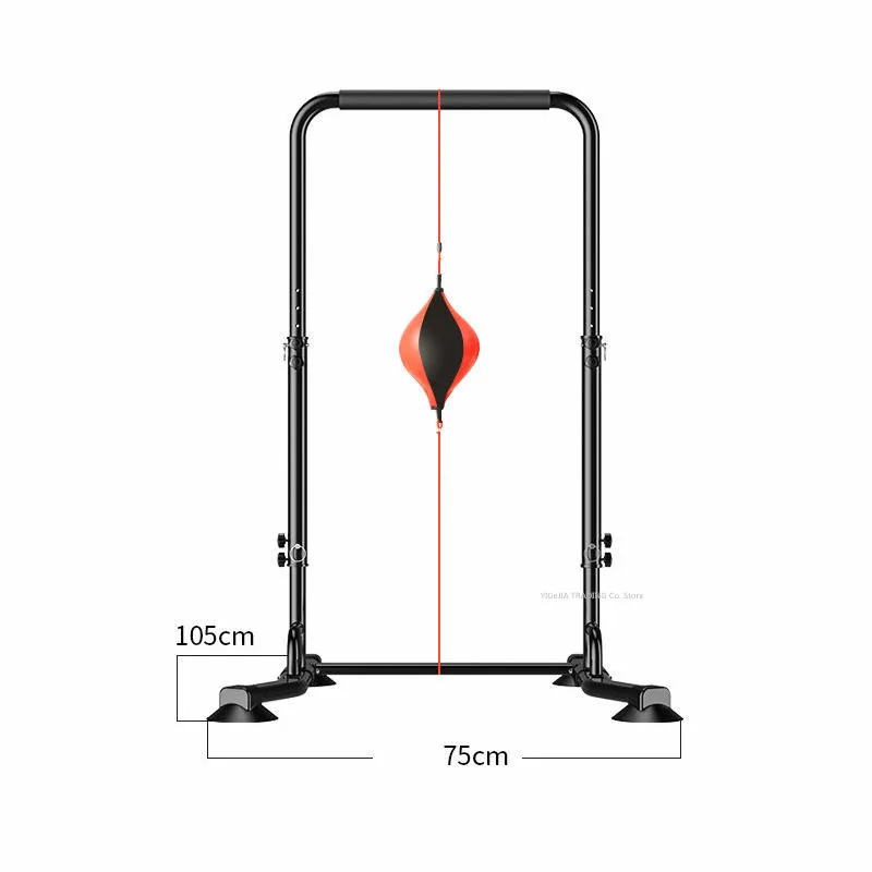 Indoor Horizontal Bar with Boxing, Pull-up Frame Single Pole Sports Hanger Family Fitness Equipment Children Increase Joist rods