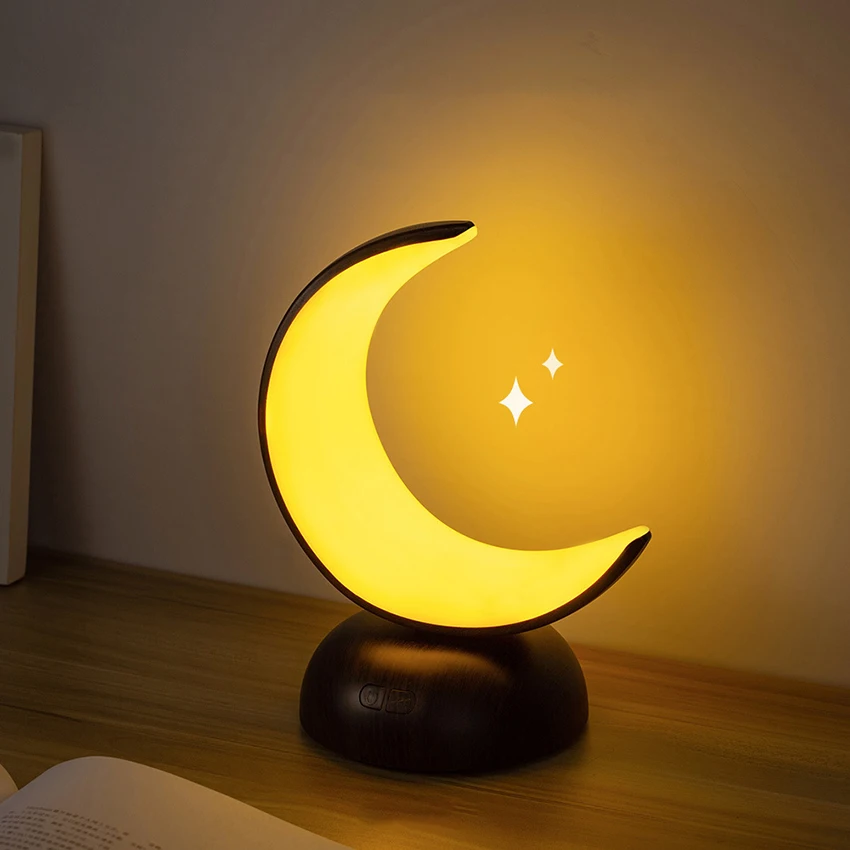 Luce notturna lunare ricaricabile USB, lampada da comodino per bambini, luce notturna per aromaterapia, luminosità dimmerabile, regalo