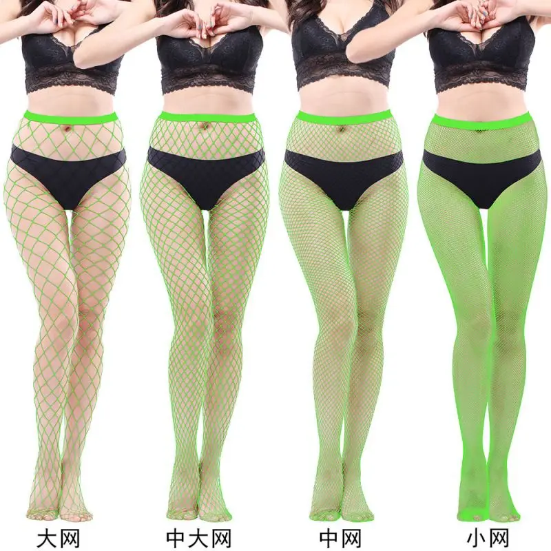 Mesh Stockings Fishnets Tights White Black Gothic Clothes Sexy Underwear Women\'s Erotic Sexy Lingerie Pantyhose Long With cutout