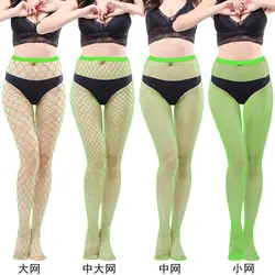 Mesh Stockings Fishnets Tights White Black Gothic Clothes Sexy Underwear Women's Erotic Sexy Lingerie Pantyhose Long With cutout