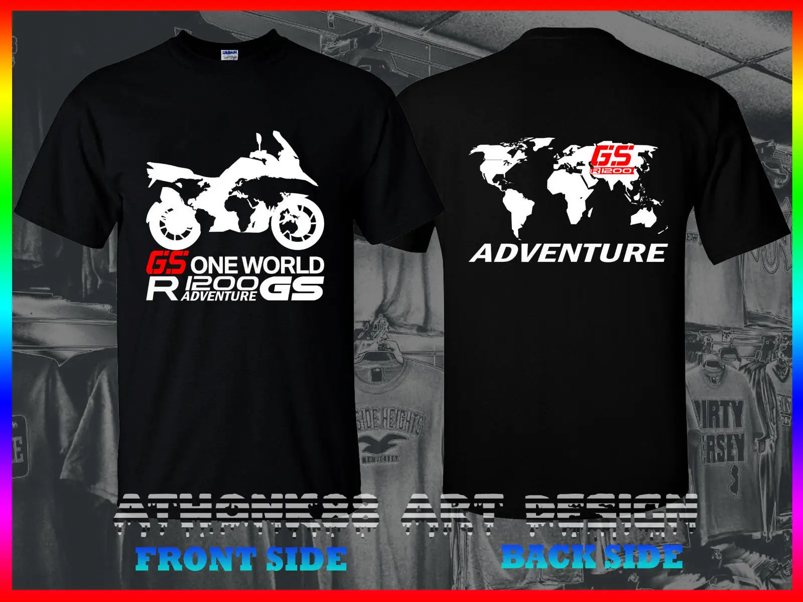 2018 New Casual Tee Shirt Germany Motorcycles R1200Gs T Shirt Gs1200 Adventure One World One 1200 Tee Shirt Size S 3Xl T-Shirt