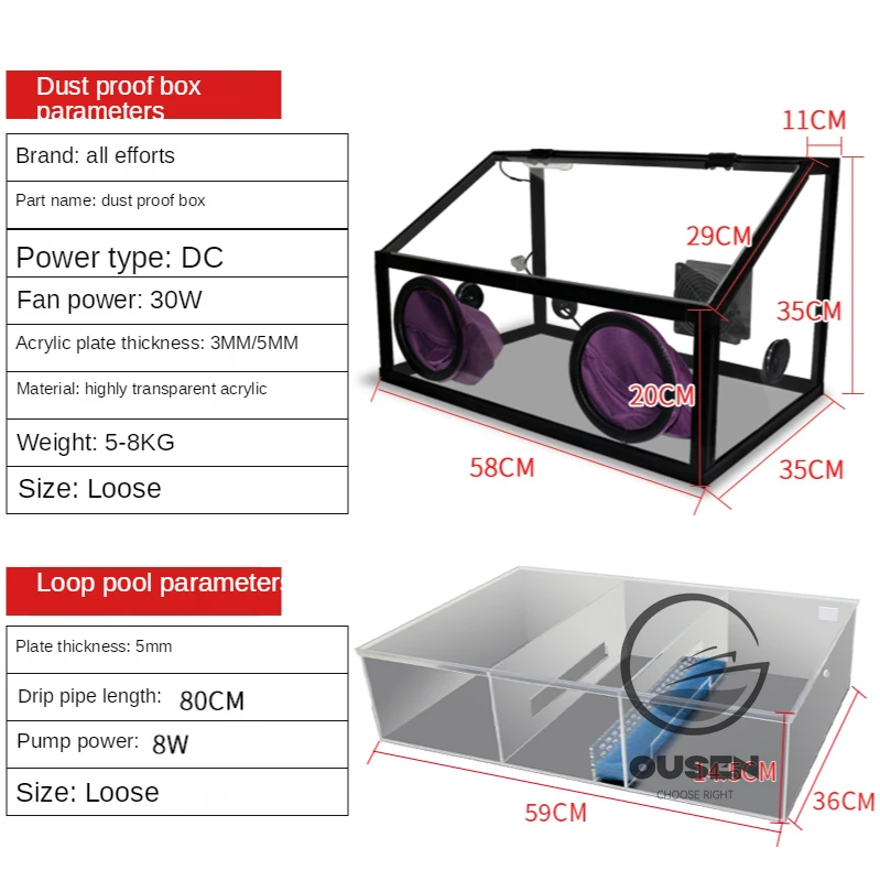 3/5mm Transparent Acrylic Dust Box Polishing Machine Electric Grinding Table Grinding Wheel Machine Jade Beeswax Wenwan Carving