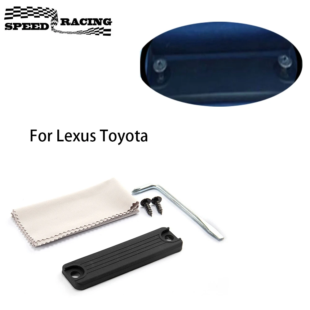 Couvercle de bouton de déverrouillage de commutateur de poignée de porte arrière de hayon de coffre pour Toyota Camary Prius Lexus Kit de réparation de porte de remplacement