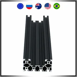 4080 C beam 20 series 4080U V-slot Aluminum extrusion European standard silver black  for CNC router