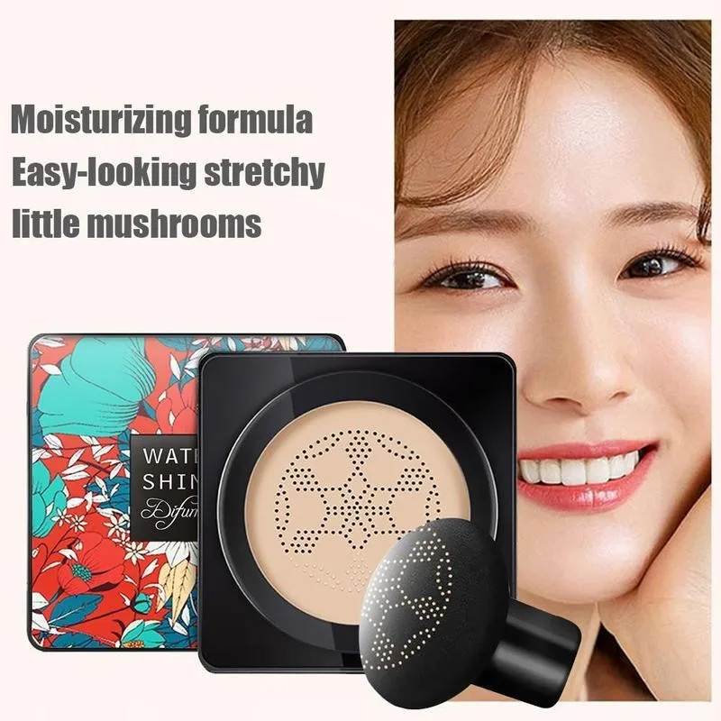 Mushroom Head Make up CC Cream Cushion Moisturizing Foundation Cosmetics Natural Brightening Makeup Foundation BB Cream