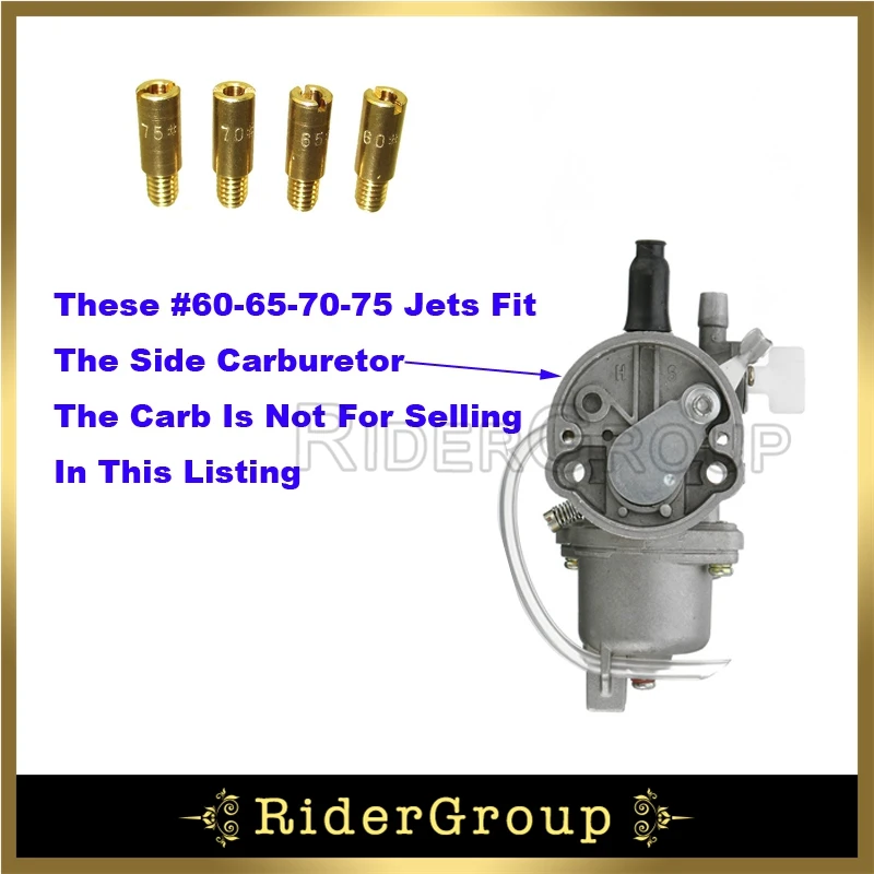 Gold Carburetor Jets #60 65 70 75 For 47cc 49cc Mini Moto Dirt Pocket Bike MTA1 MTA2 ATV Quad