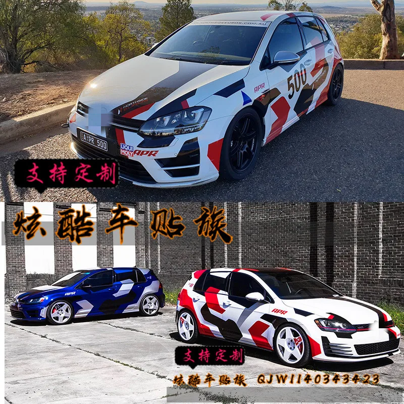 

Car stickers body personality appearance decoration racing modified stickers FOR Golf7 POLO A3 A4