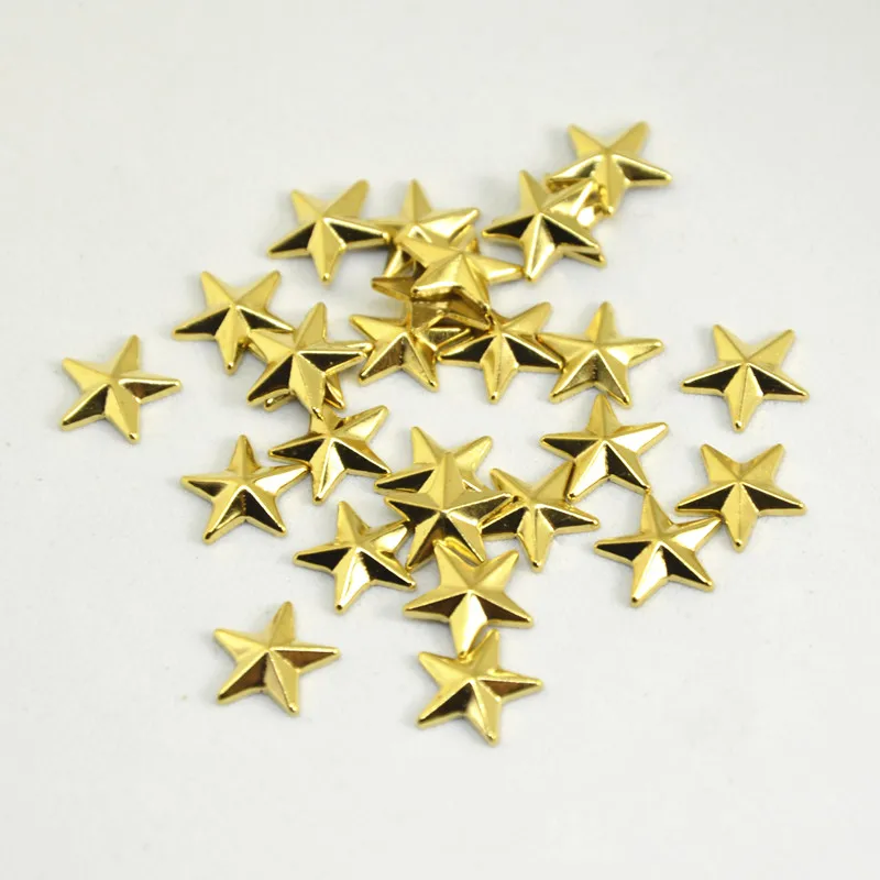 NEW Star Shape Hot fix Rhinestuds Golden Copper Silver For Clothing/shoes/ bags DIY Accessories 8mm 10mm 12MM