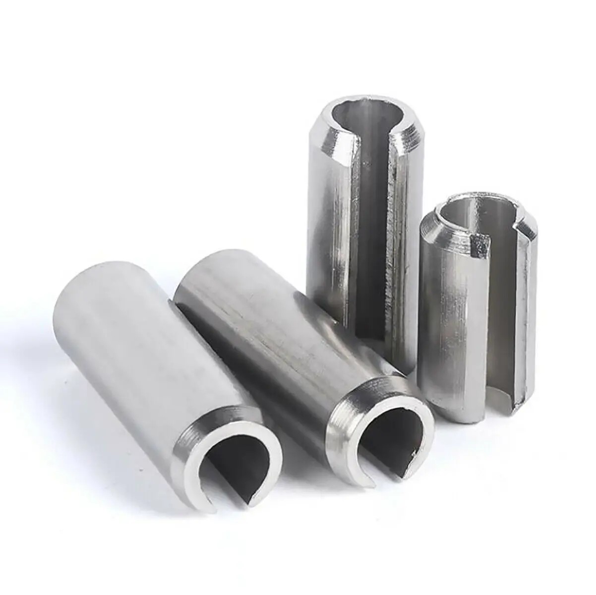 304 Stainless Steel Spring Pins M1.5-M12 Cylindrical Elastic Open Dowel Pins Roll Pin Slotted Split Tension Pins - Image 5