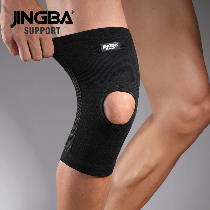 JINGBA-rodillera de apoyo para deportes al aire libre, protector de rodilla de voleibol, rodillera deportiva de primavera