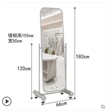 

Clothing store display rack wall simple hanging clothes rack solid wood floor type in the island women's clothing store decorati