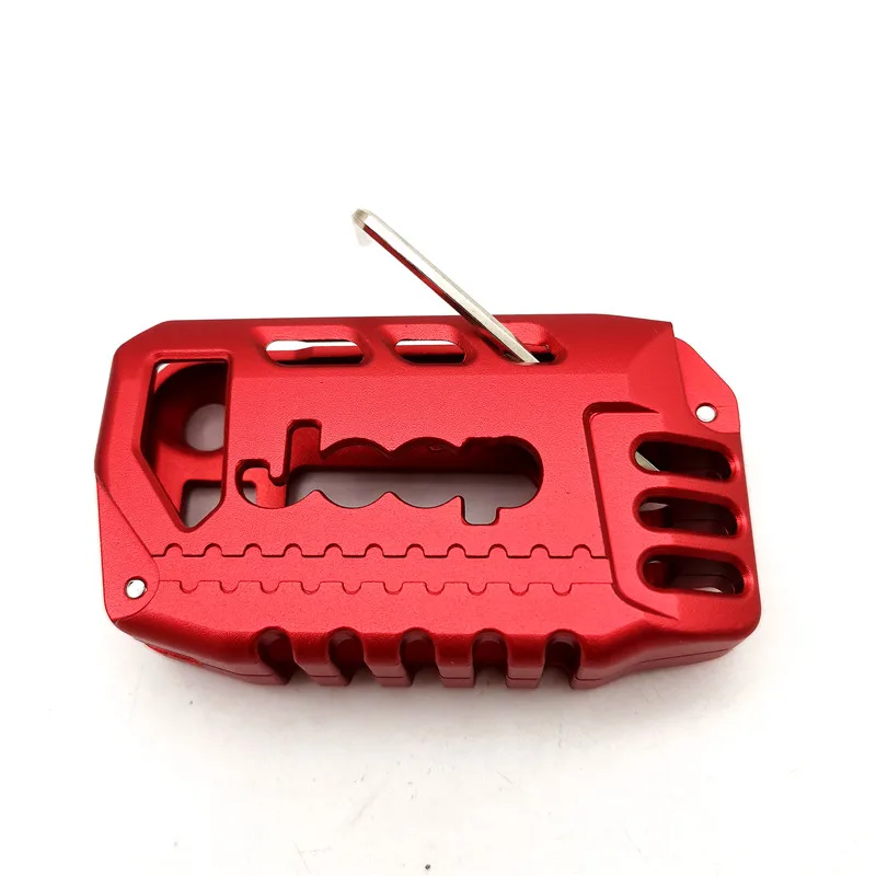 New Arrival High Quality Red Alloy Key Cover Case Protector Shell For Jeep Wrangler JL JT Gladiator 2018+