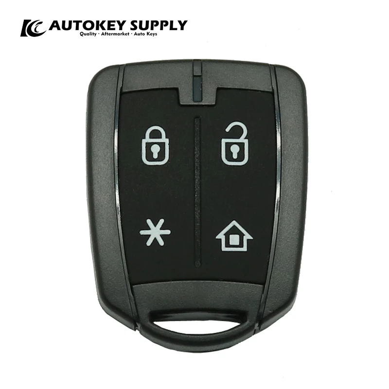 AutokeySupply AKBPS102 / AKBPS134  (PX42) Shell Only Burglar Alarm 4 Button Control With Battery Clip For Brazil Positron Flex