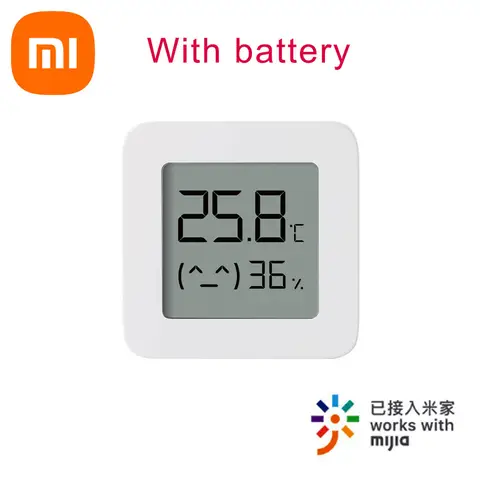 XIAOMI Mijia 무선 블루투스 디지털 온도계 2 – 스마트 전기 습도계, 배터리 사용