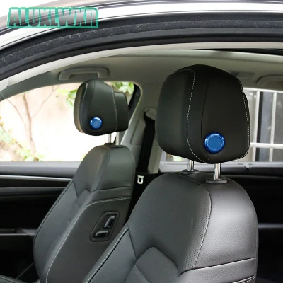 Car Headrest Adjustment Button Decorative Cover Accessories 2018 2020 2022 2023 for Volkswagen Vw Tiguan MK2 Touareg Kodiaq 2017