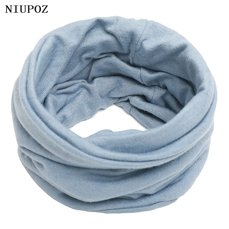 Unisex Zimowy Ciepły Dzianinowy Pierścień Solidny Szalik Bandana Mężczyźni Kobiety Moda Opaska na głowę Elastyczny kołnierz na szyję Szalik Wiatroodporny