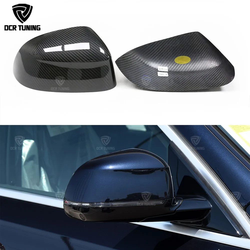 Mirror Caps Add On Style For BMW New Models X3 G01 X4 G02 X5 G05 X6 G06 Carbon Fiber Rear Side View Mirror Cover 2018 - UP