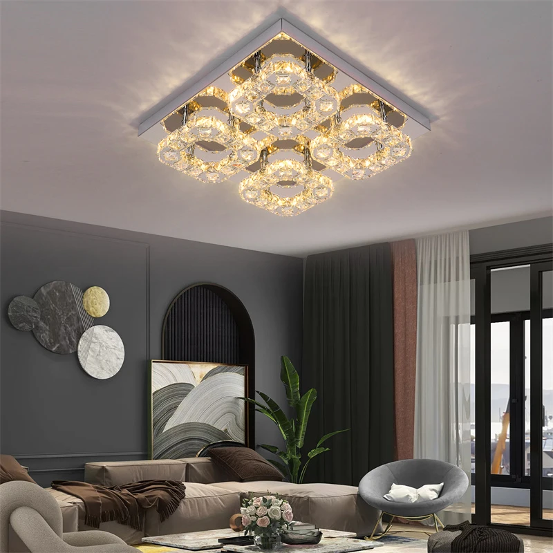 Modern Ceiling Lamp Remote Control Smart Led Chandelier for Living Dining Room Luminaire Nordic Decor Lighting Indoor Fixture