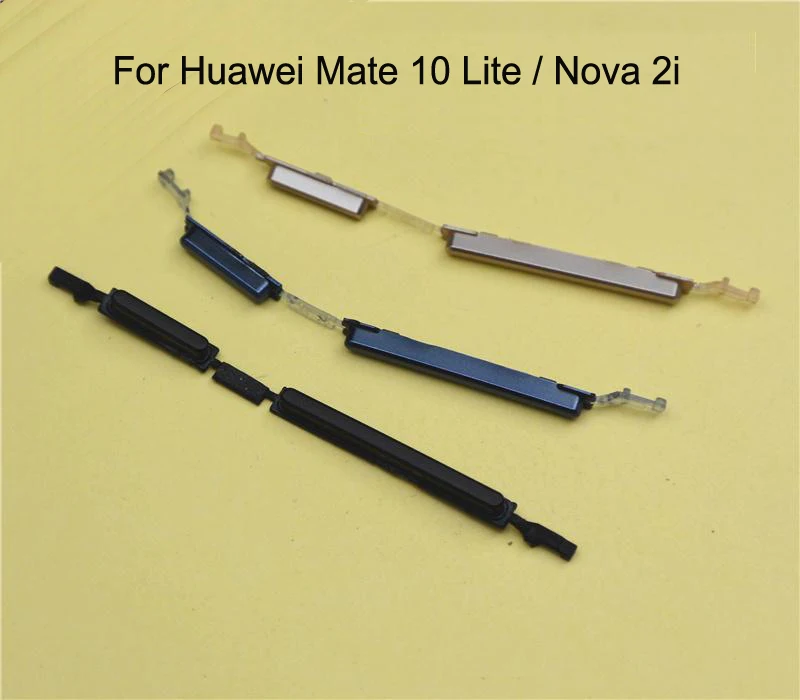 For Huawei Mate 10 Lite Phone Housing Frame New On Off Side Key For Huawei Nova 2i Power Volume Button Flex Cable Repair Part