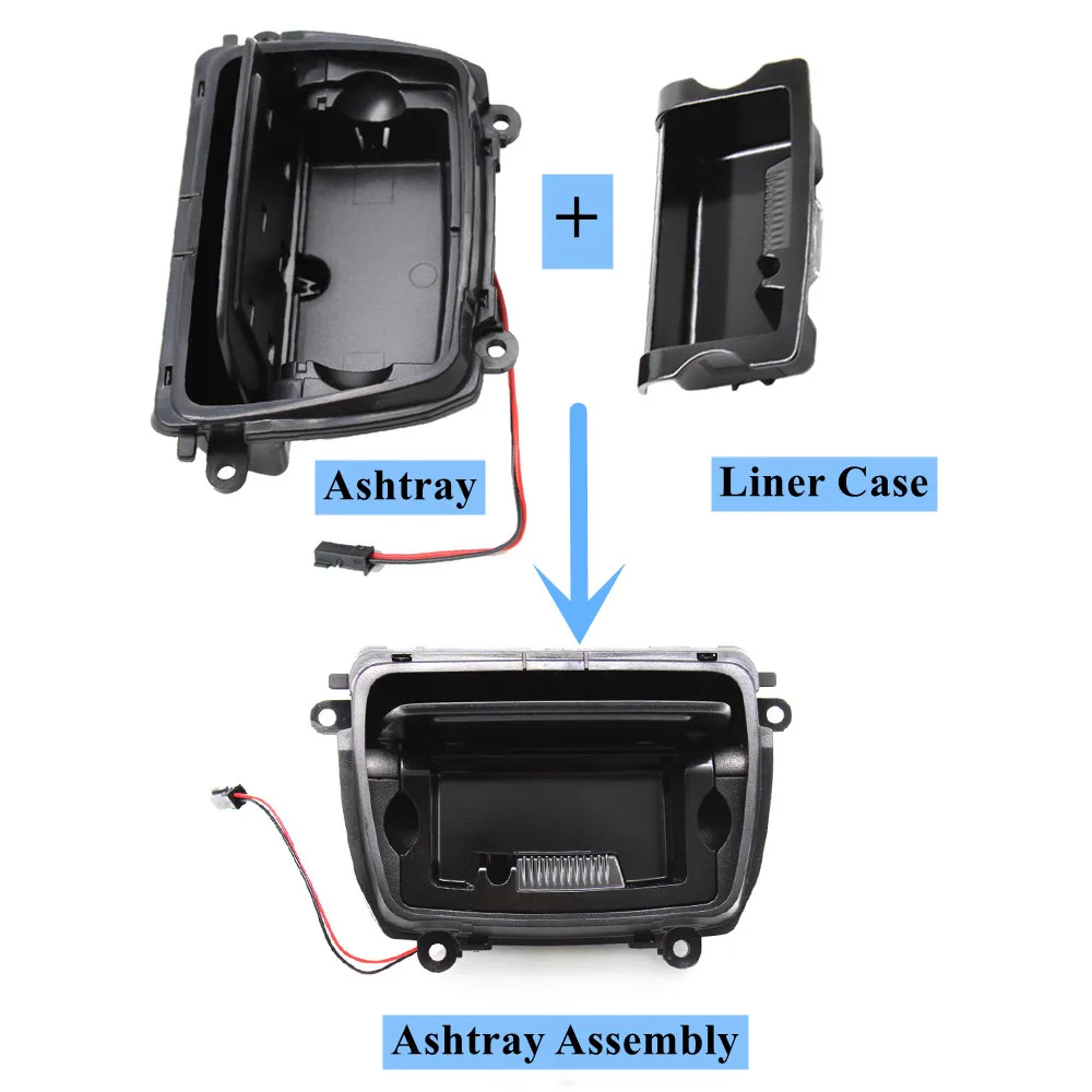 Car  ABS Center Console Ashtray Assembly Liner Box Cover For BMW 5 Series F10 F18 520 523 525 528 530 535 2010-2017 51169206347