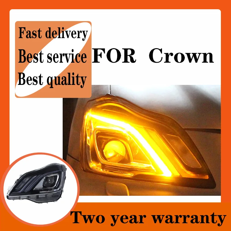 

Car Styling Headlights for TOYOTA CROWN LED Headlight 2003-2008 Head Lamp DRL Signal Projector Lens Automotive