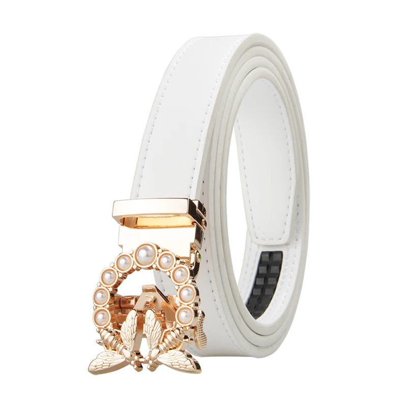 

New Fashion Women's Belts Genuine Leather Designer High Quality Belt Women Luxury Straps for Women Diamond Automatic Buckle Belt