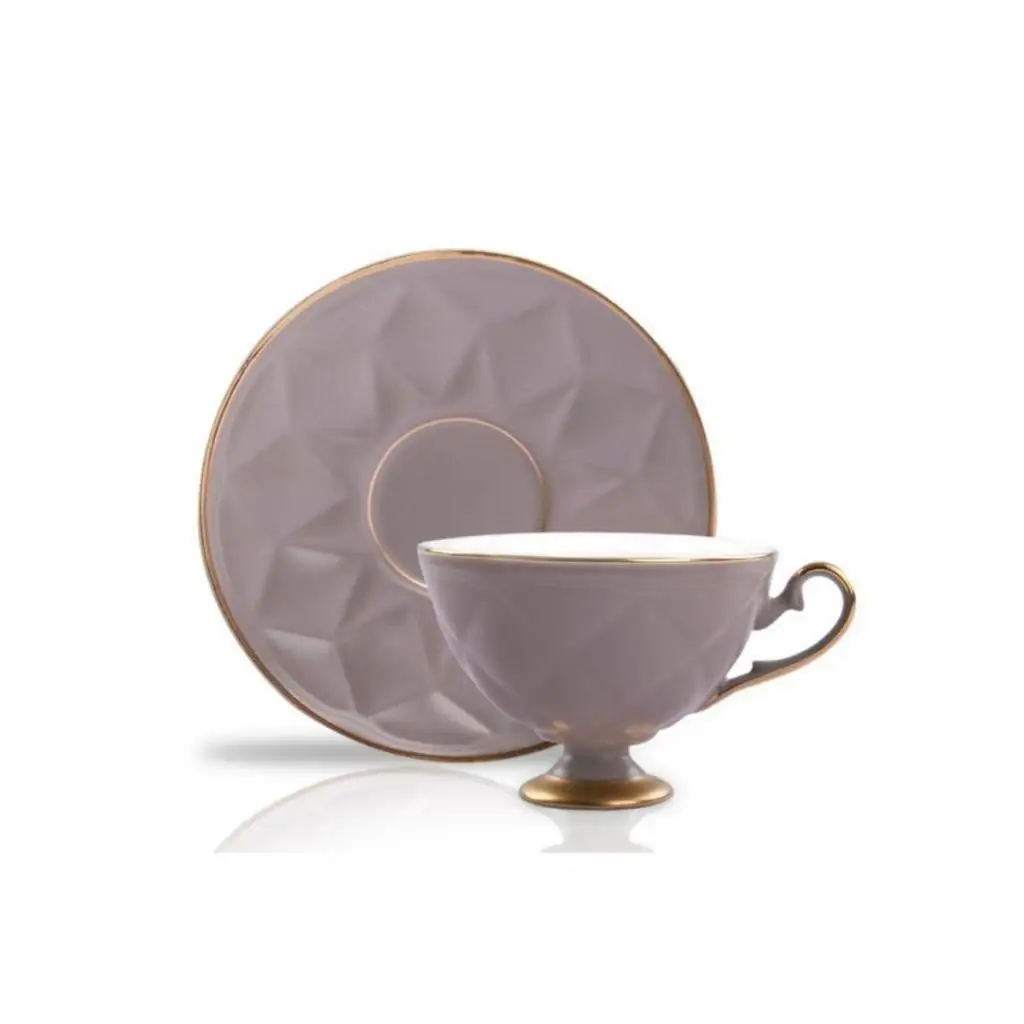 DOLBOVI Acar CLK-010088/12 Porcelain coffee cup Pad 6'lı Gray mug кружка coffee cup cup