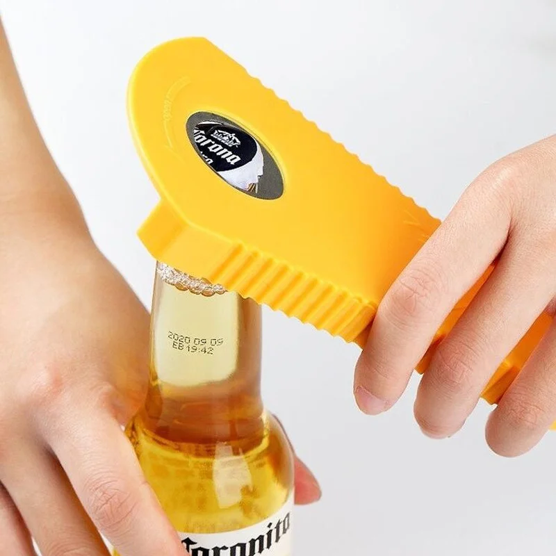 Multi functions bottle opener   Non-Slip Twist Grip Screw Cap jar beer can wine cover remover apriscatole Kitchen Tools  Lid Off