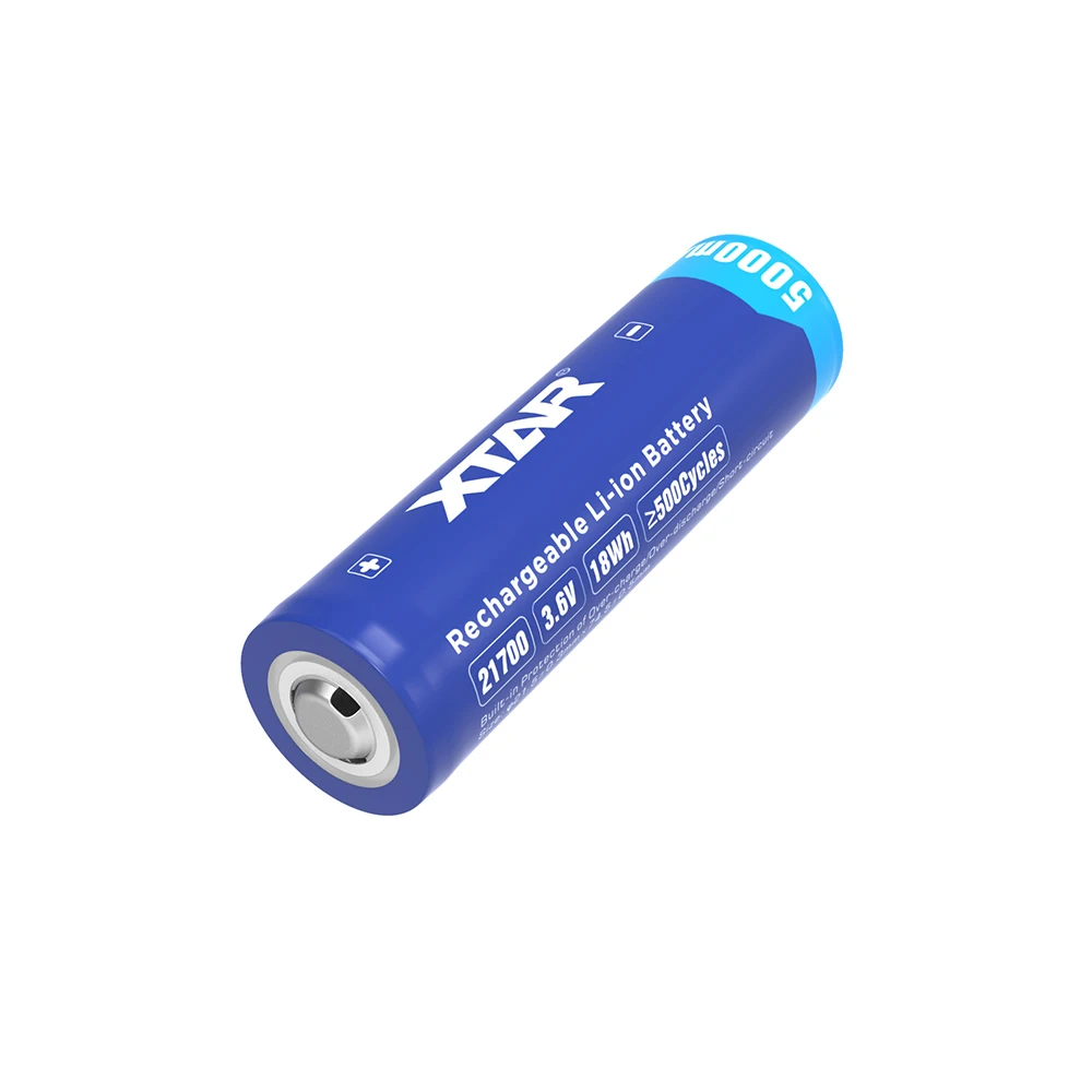 XTAR 5000mAh bateria 21700 akumulator 3.6V 10A przycisk górny akumulator litowo-jonowy ogniwo INR21700-50E BATTERY do latarek