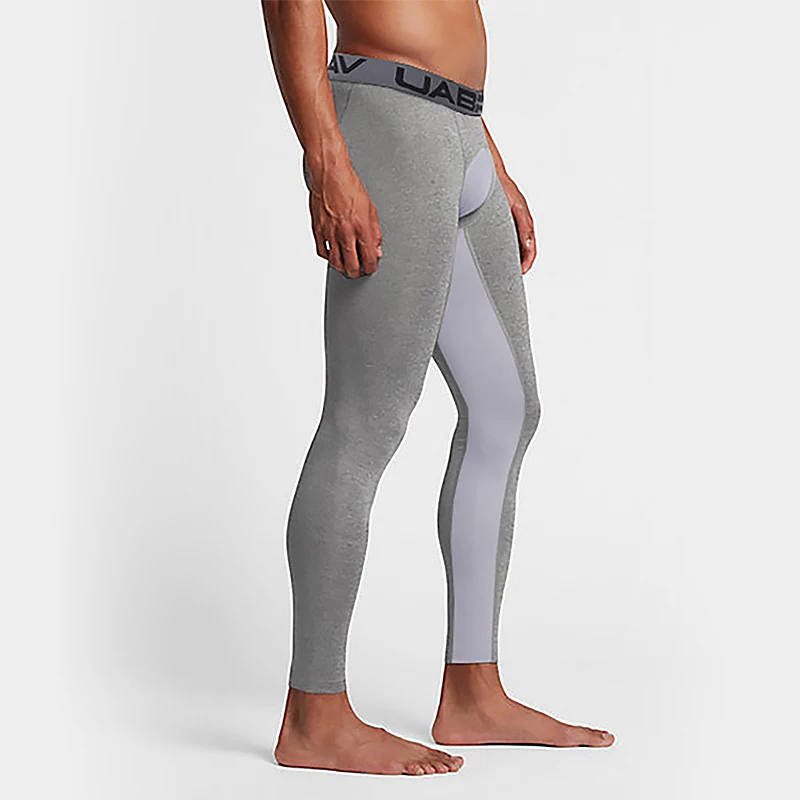 Pantaloni sportivi da uomo pantaloni da corsa elastici compressione palestra calzamaglia Fitness Leggings da allenamento per esercizi sudore