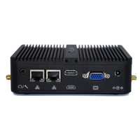 Quad Core Fanless Desktop Micro Mini PC Intel Celeron J4125 Windows 10 DDR4 2 Gigabit LAN RJ45 VGA Series Port Server Computer