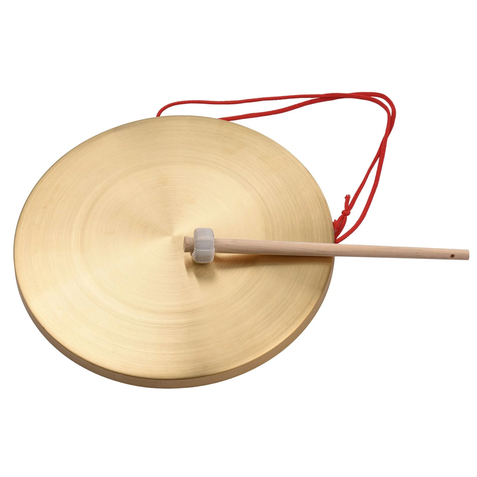 22 / 30 cm Hand Gong Cymbals Brass Copper Gong Chapel Opera Percussion Instrument with Round Play Hammer