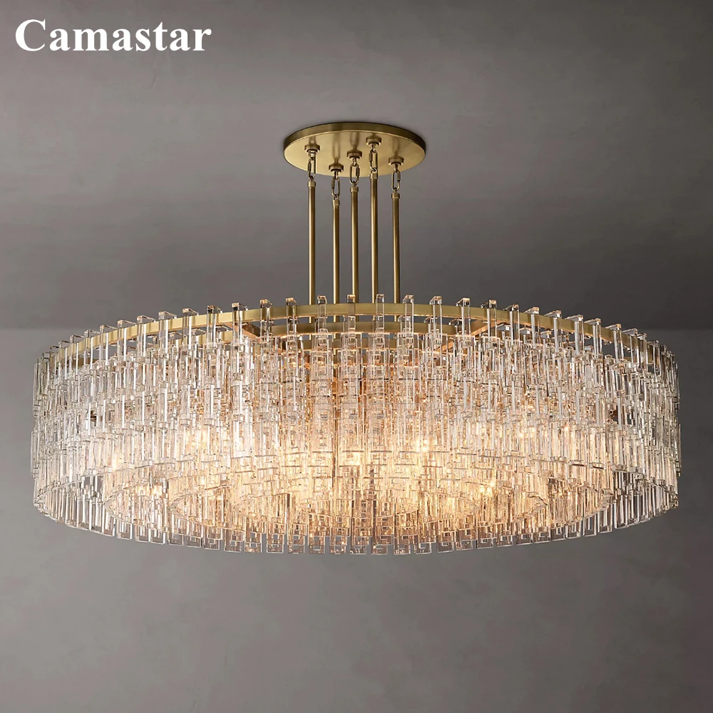 Marignan Round Chandelier Clear Crystal LED Chandelier Lighting Modern Living Room Decor Cristal Ceiling Chandelier Lamp Lustre