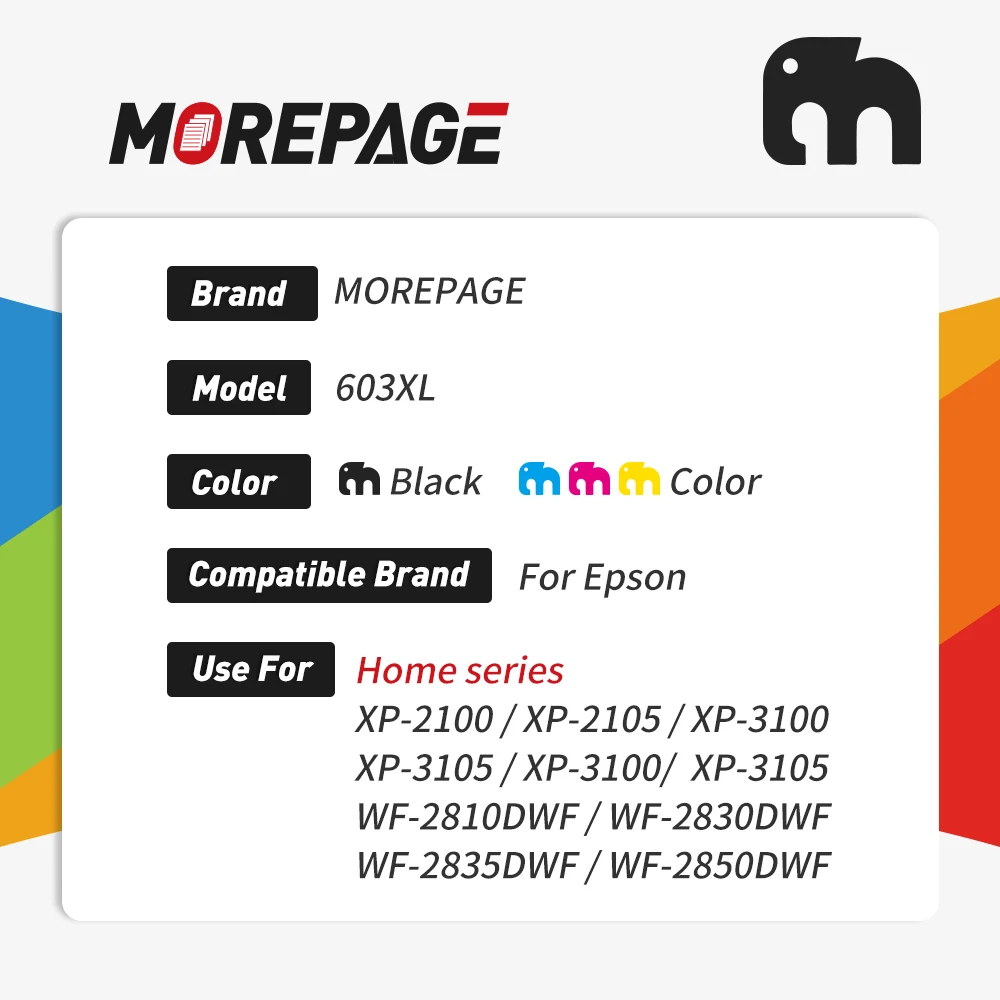 T603XL T 603 XL Ink Cartridge For Epson 603XL Compatible XP-2100 XP-2105 XP-3100 XP-3105 XP-2100 XP-3100 WF-2810 XP-3105 Printer