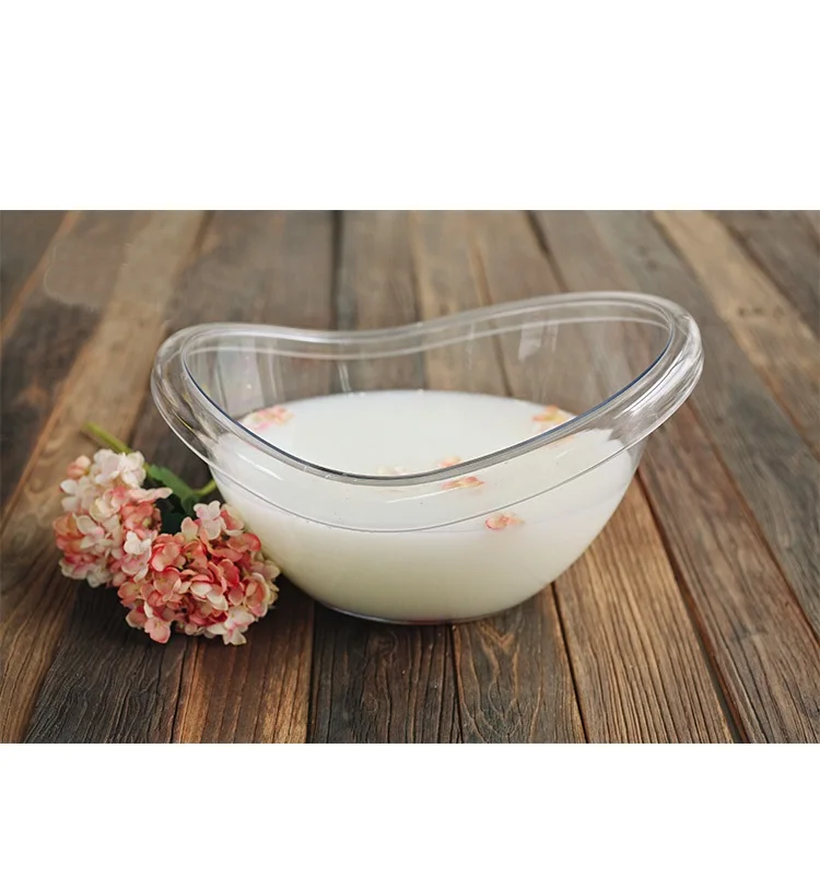 Newborn Photography Props Transparent Bathtub Bucket Posing Baby Photo Prop Furniture Boy Girl Boy Fotografie Accessoires