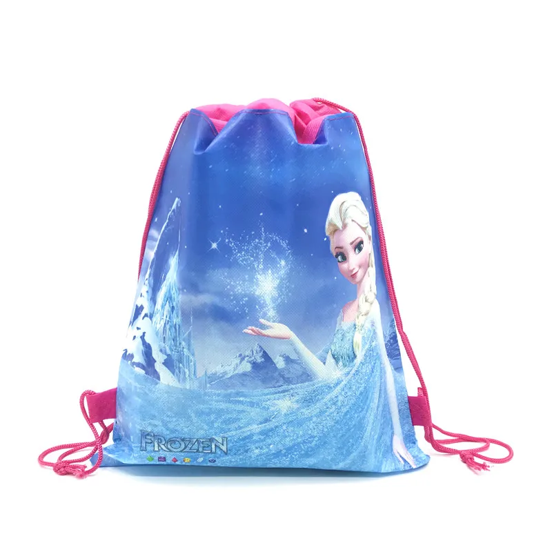 Disney Frozen II Theme Freezing Anna And Elsa Snow Queen Movie Frozen Bag Non-woven Drawstring Bags SchoolBag Shopping Bag 1pcs