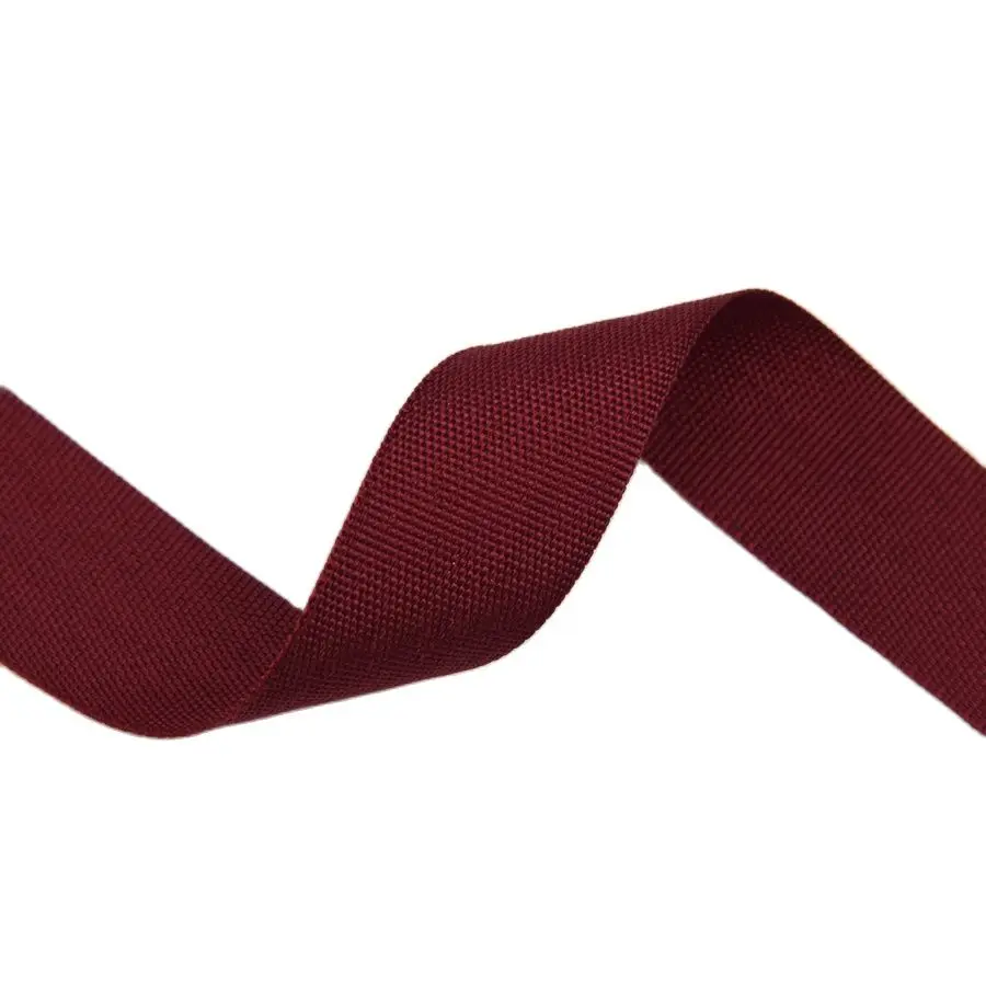 Red Color Polyester Ribbon Bias Tape Grosgrain 3/4