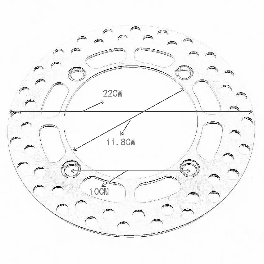 Motorcycle rear Brake disc For Suzuki TS125 TS200 RK/RL/RM/RN/RP/RR DR250 SL/SM/SN/SEP/SER/SES DR350 OEM：69211-03D01 Accessories