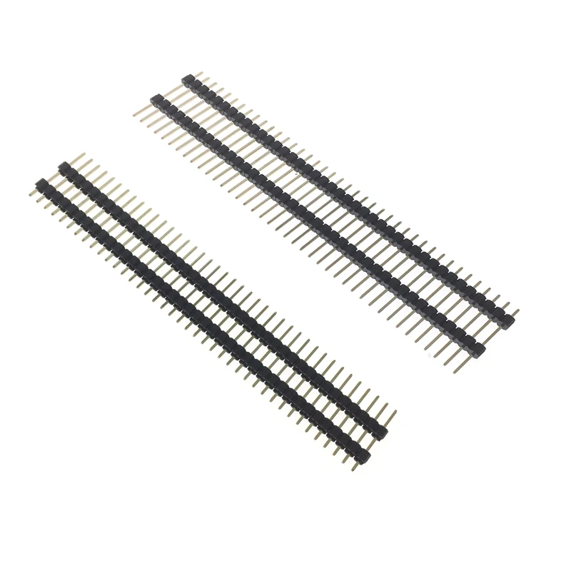 5Pcs 2.54mm Pin Header Straight Needle 1X40P Long 15/17/19/21/23/25/30mm Board Spacer Single Row Double Plastic Copper