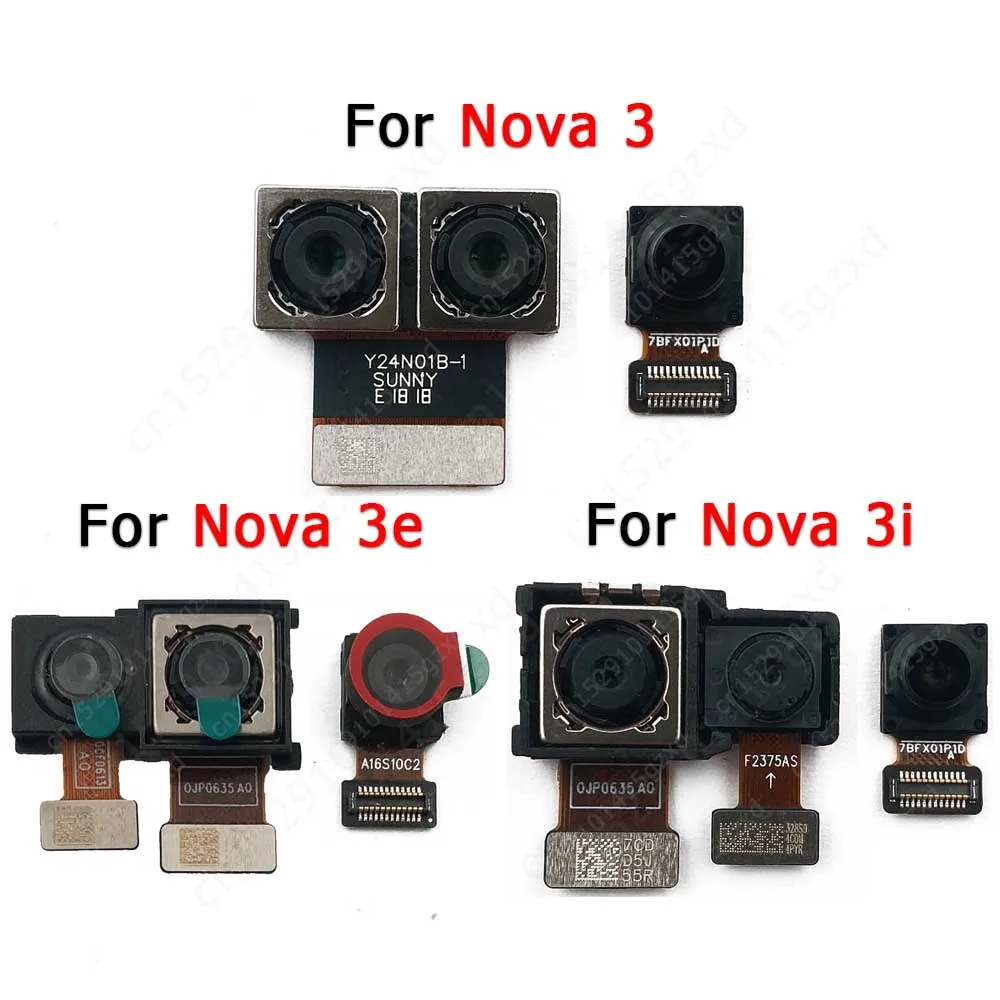 

Rear Front Camera For Huawei Nova 3i 3e 3 Backside Small Selfie Back Frontal Facing Camera Module Flex Spare Parts