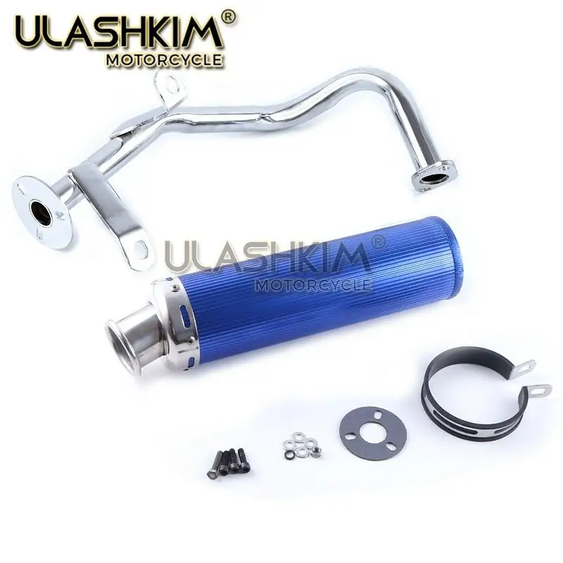 motorcycle exhaust Scooter 1P37QMA GY6 50cc 139QMB 1P39QMB Muffler Exhaust GY6 50 60 80cc 139qmb 139qma db killers